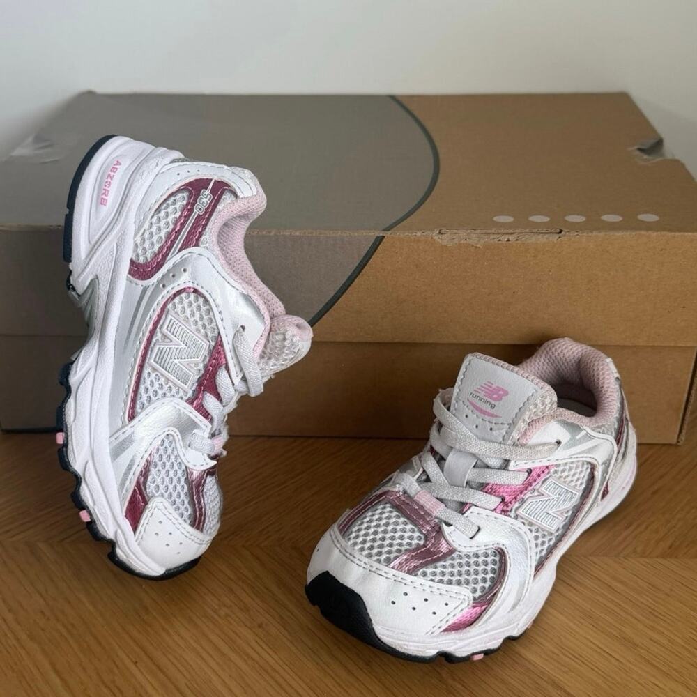 New Balance 530 ‘Metallic Pink/White’ Kids Sneakers- SZ 10 C